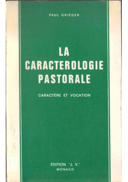 La caracterologie pastorale