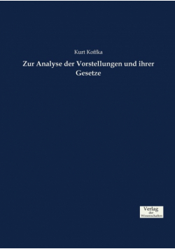 Zur Analyse der Vorstellungen und ihrer Gesetze