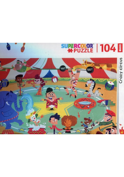 Puzzle Supercolor 104 Maxi Crazy circus