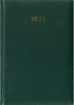 Kalendarz 2021 Tygodniowy A5 Divas Zielony