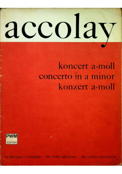 Koncert a moll na skrzypce i fortepian