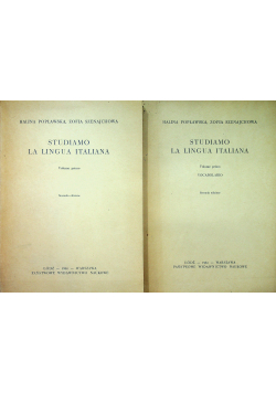 Studiamo La Lingua Italiana 2 tomy
