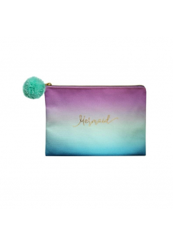 Kosmetyczka ombre z pomponem Mermaid