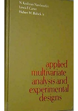 Applied multivariate and experimental