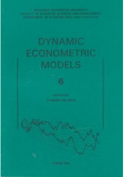 Dynamic Econometric Models tom 6