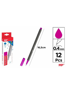Cienkopis 0.4mm purpurowy (12szt)