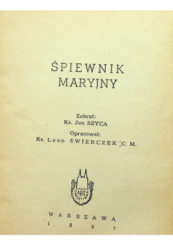 Śpiewnik Maryjny