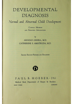 Developmental Diagnosis Second Edition