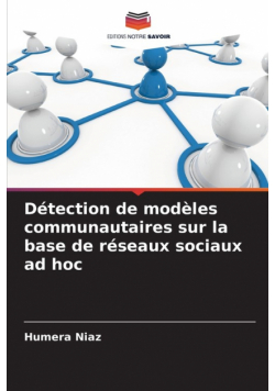 Détection de modèles communautaires sur la base de réseaux sociaux ad hoc