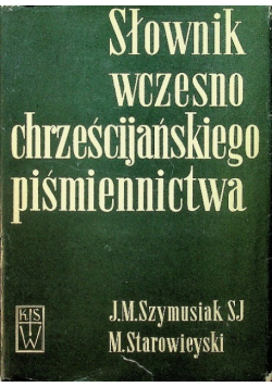 Słownik wczesno chrześcijańskiego piśmiennictwa