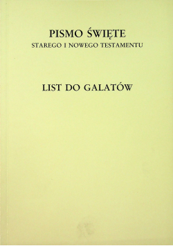 Pismo Święte List do Galatów