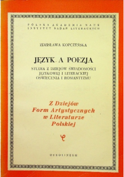Język a poezja