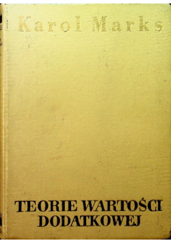 Teorie wartości dodatkowej Część 1