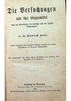Die Versuchungen und Ihre gegenmittel 1902 r.