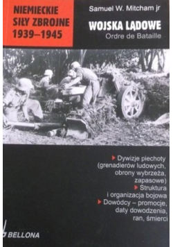 Niemieckie siły zbrojne 1939  1945 Wojska lądowe Wojska lądowe