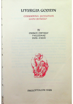 Liturgia godzin okres zwykły tygodnie XVIII XXXIV