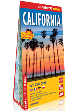 Kalifornia mapa samochodowo-turystyczna 1:1 250 000