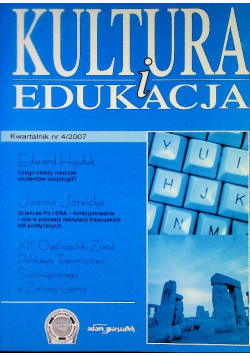 Kultura i edukacja Nr 4  / 07