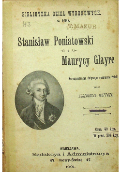 Stanisław Poniatowski i Maurycy Glayre 19014 r.