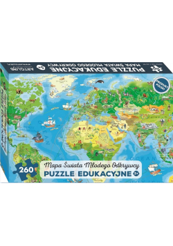 Puzzle 260 - Mapa Świata Młodego Odkrywcy