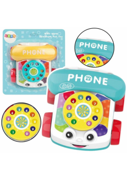 Telefon na kółkach do ciągnięcia kolorowy
