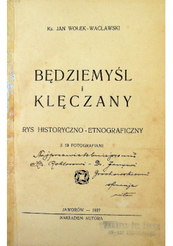 Będziemyśl i Klęczany 1937 r.