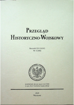 Przegląd Historyczno Wojskowy rocznik XX nr 2