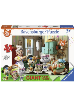 Puzzle 44 Cats Koty z babcią Giant 24