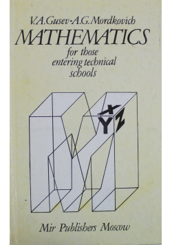 Mathematics for those entering technical schools