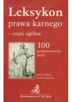 Leksykon prawa karnego część ogólna