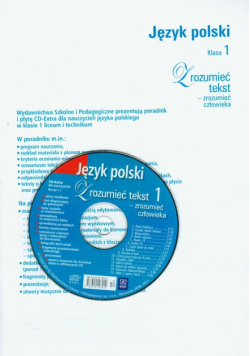 Zrozumieć tekst - zrozumieć człowieka 1 Poradnik z płytą CD