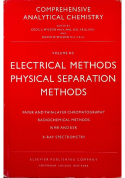 Comprehensive Analytical Chemistry; Volume 2c: Electrical Methods
