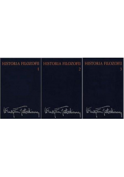 Tatarkiewicz historia filozofii  Tom 1 do 3