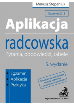 Aplikacja radcowska Pytania, odpowiedzi, tabele