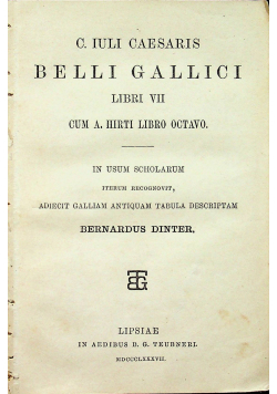 Belli Gallici Libri VII 1887 r.