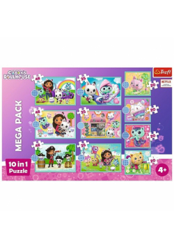 Puzzle 10in1 W świecie Gabi Gabby's Dollhouse