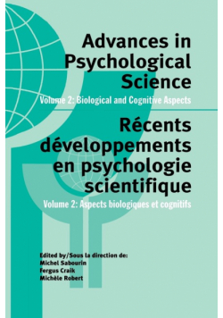 Advances in Psychological Science, Volume 2