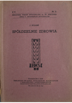 Spółdzielnie zdrowia 1938r