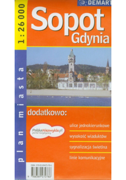 Gdynia Sopot, plan miasta 1:26 000