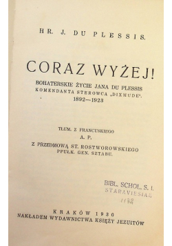 Coraz wyżej! 1930 r.