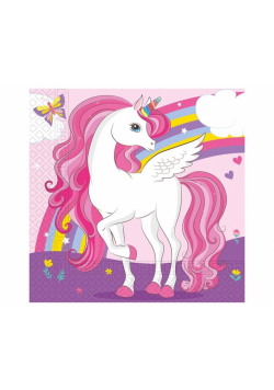 Serwetki papierowe Unicorn Rainbow 20szt