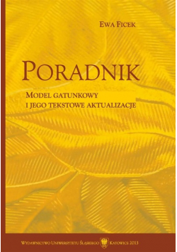 Poradnik. Model gatunkowy i jego tekstowe aktualizacje