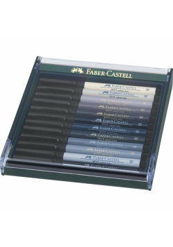 Zestaw pisaków Pitt Artist Pen Brush grey 12szt