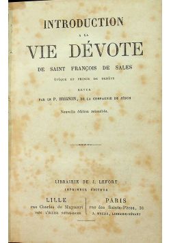 Introduction a la vie devote ok 1854r