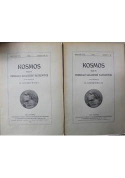 Kosmos Przegląd zagadnień naukowych 4 Numery 1933r