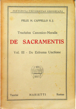 De sacramentis vol III 1949 r