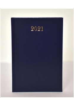 Kalendarz 2021 Dzienny B6 Divas Granatowy