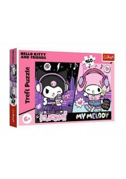 Puzzle 160 Kuromi rządzi Hello Kitty TREFL