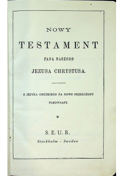 Nowy Testament 1948 r.