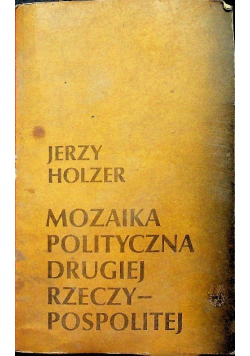 Mozaika polityczna Drugiej Rzeczypospolitej